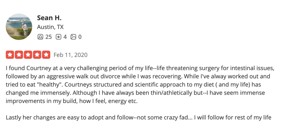 Client Reviews Sean